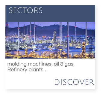 DISCOVER  SECTORS molding machines, oil & gas,  Refinery plants