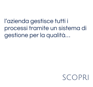 l’azienda gestisce tutti i  processi tramite un sistema di  gestione per la qualità… scopri