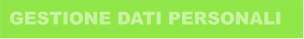 GESTIONE DATI PERSONALI